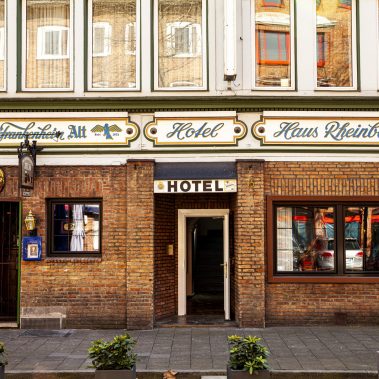 Die Fassade des Rheinblick Hotels.