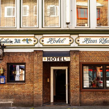 Die Fassade des Rheinblick Hotels.